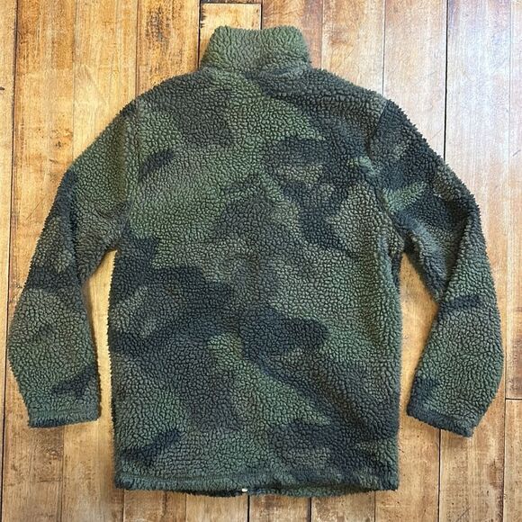 Urban Pipeline Jacket Size 8 Green Camo Full zip Fleece lined Sherpa - Picture 5 of 6